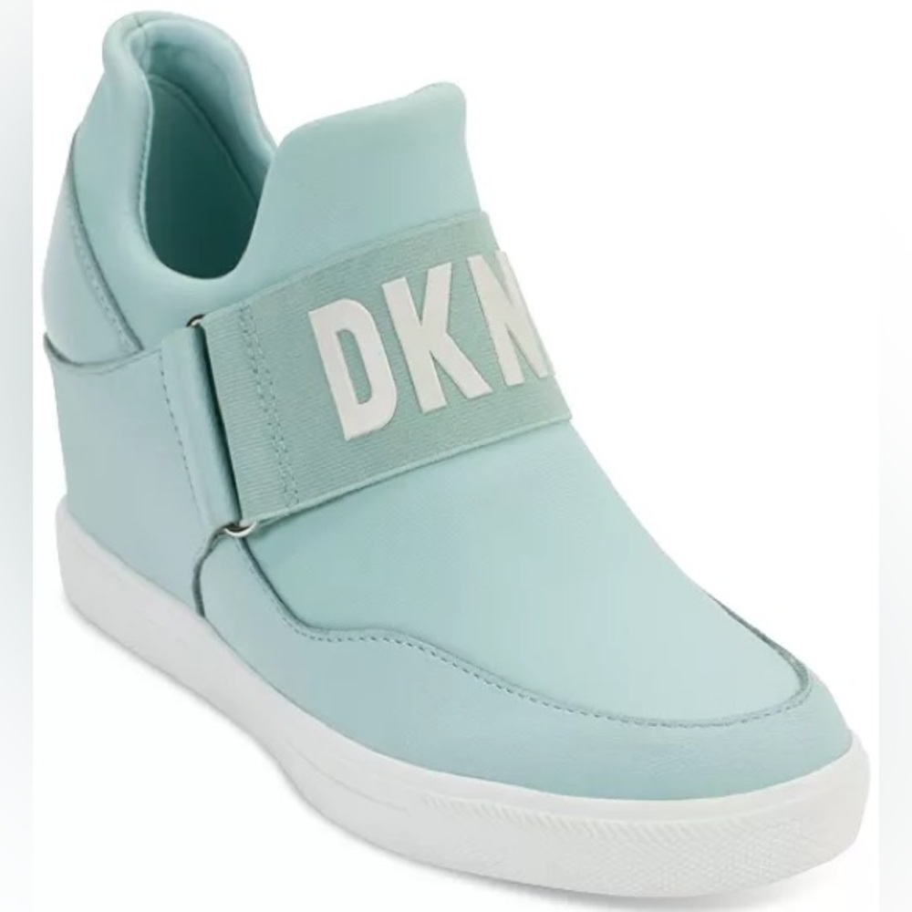 DKNY Women's Cosmos Slip-On Logo Wedge Sneakers